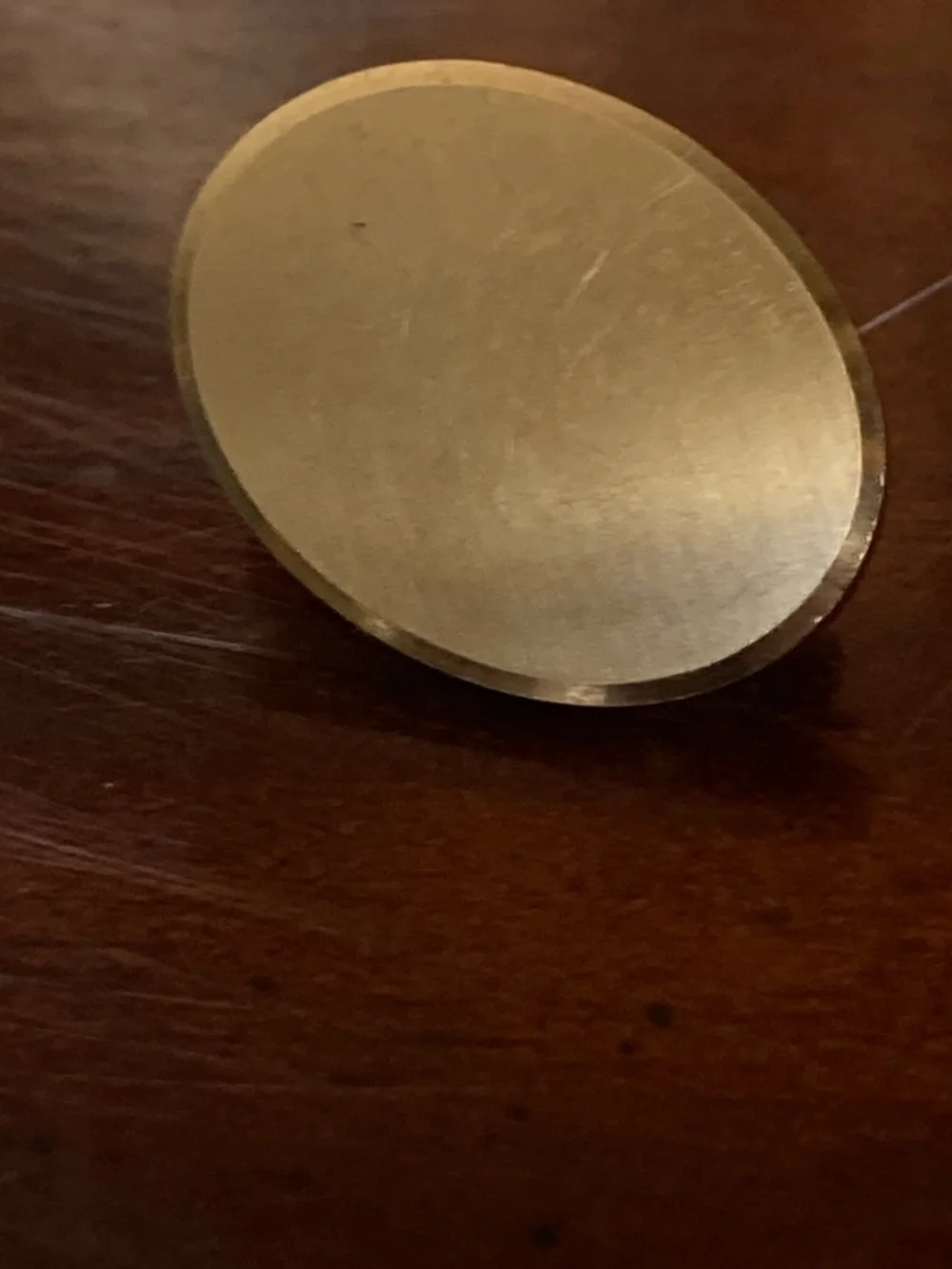 Vintage Krementz Gold Tone Oval Tie Bar Clip